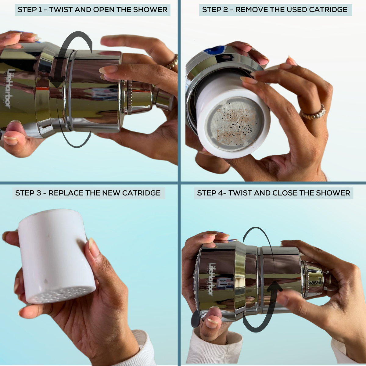 Cartridge: Shower Softener With 15-Stage Filtration