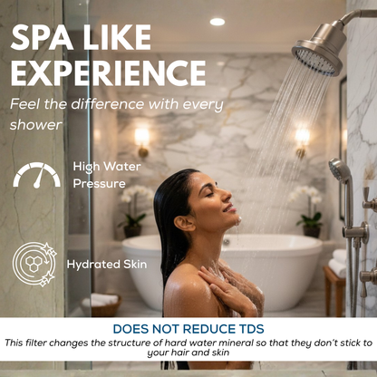 LUXE Pressure Booster Shower Softener