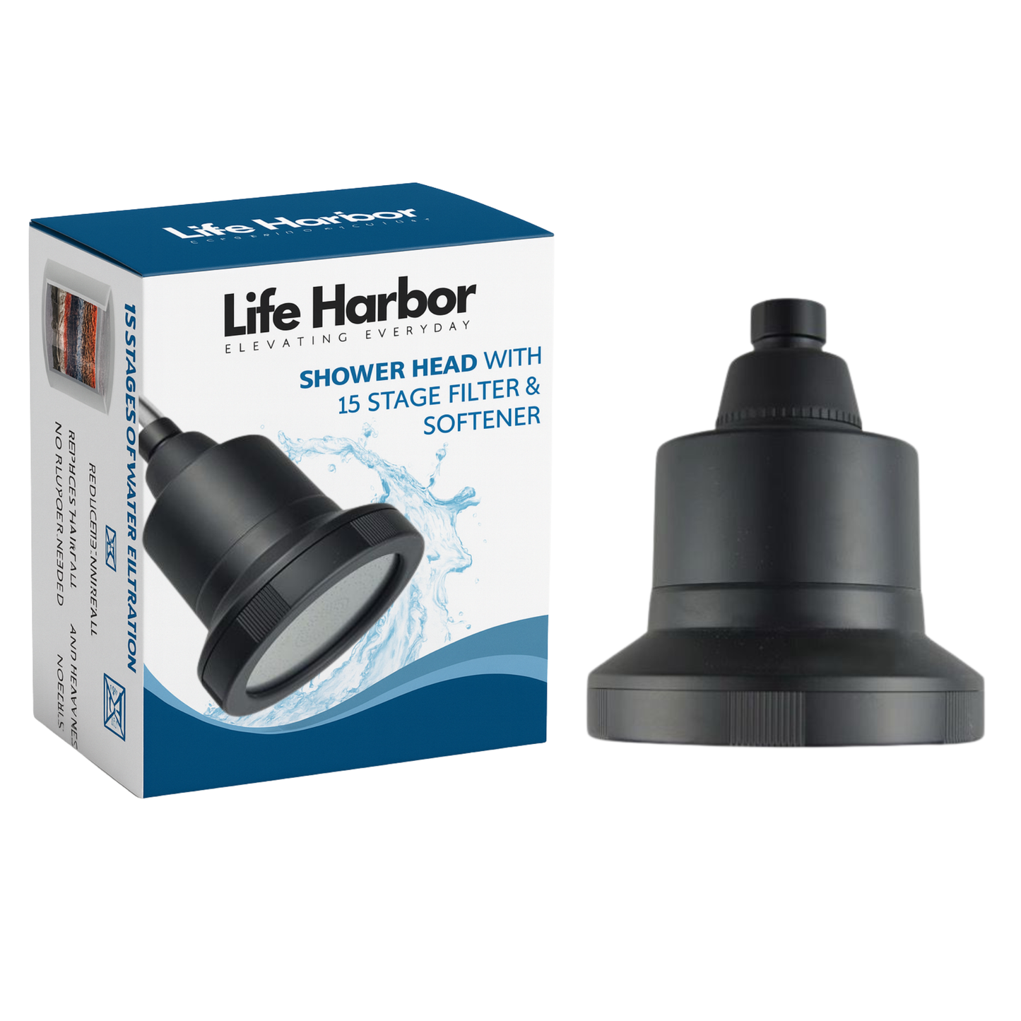 LUXE Pressure Booster Shower Softener