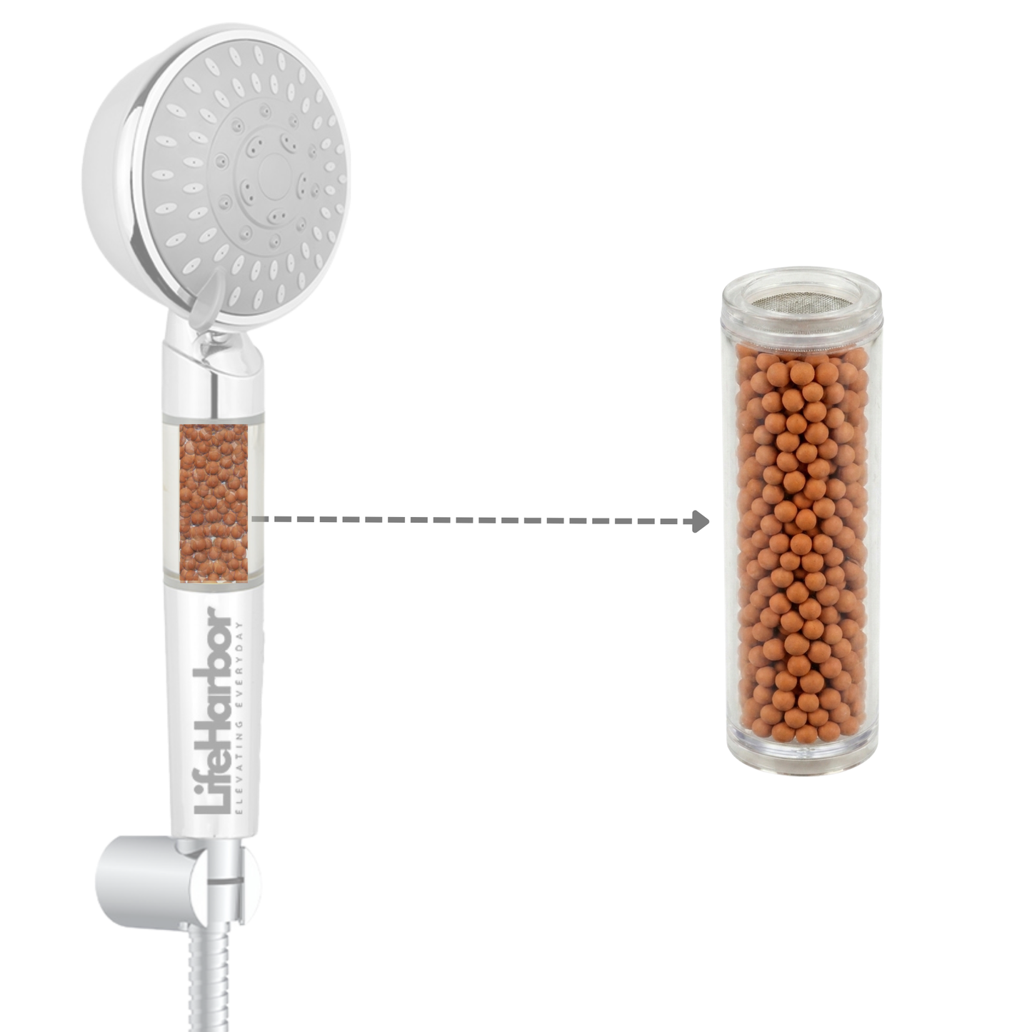 Hand Shower Cartridge: Mineral Balls