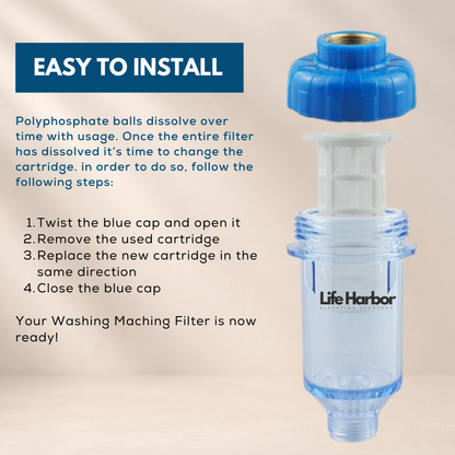 Cartridge: Washing Machine Hard Water Filter