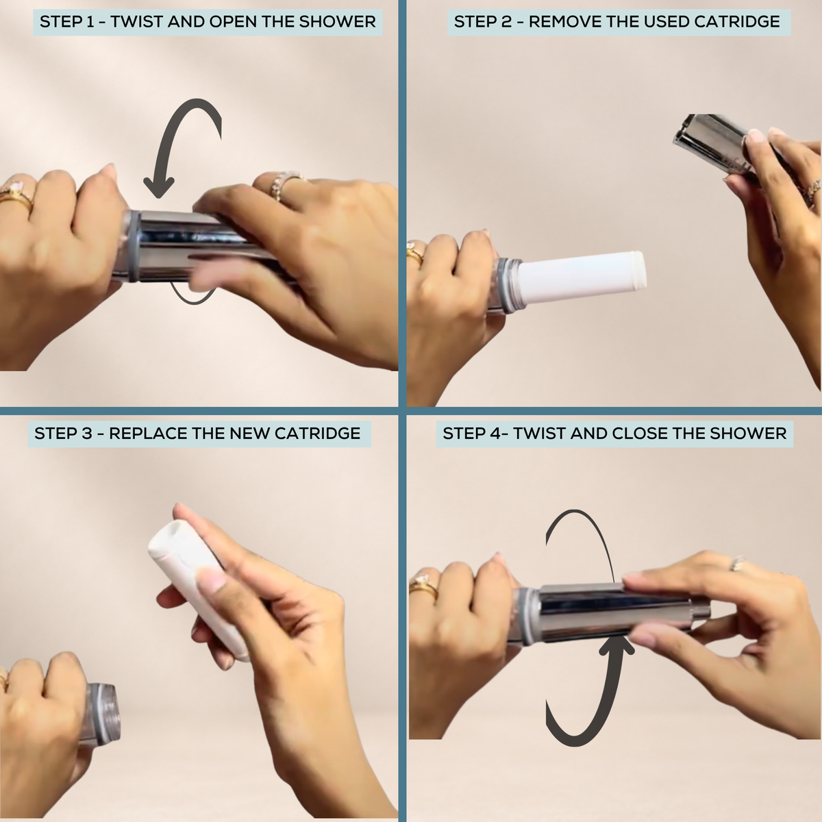 Hand Shower Cartridge: 15-Stage Filter