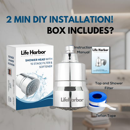 Shower Softener With 5 Water Flow Modes