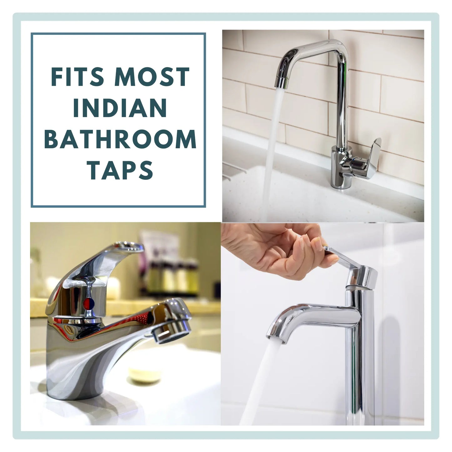 Universal fit tap filter for bathroom sink to provide purified water for daily skincare.
