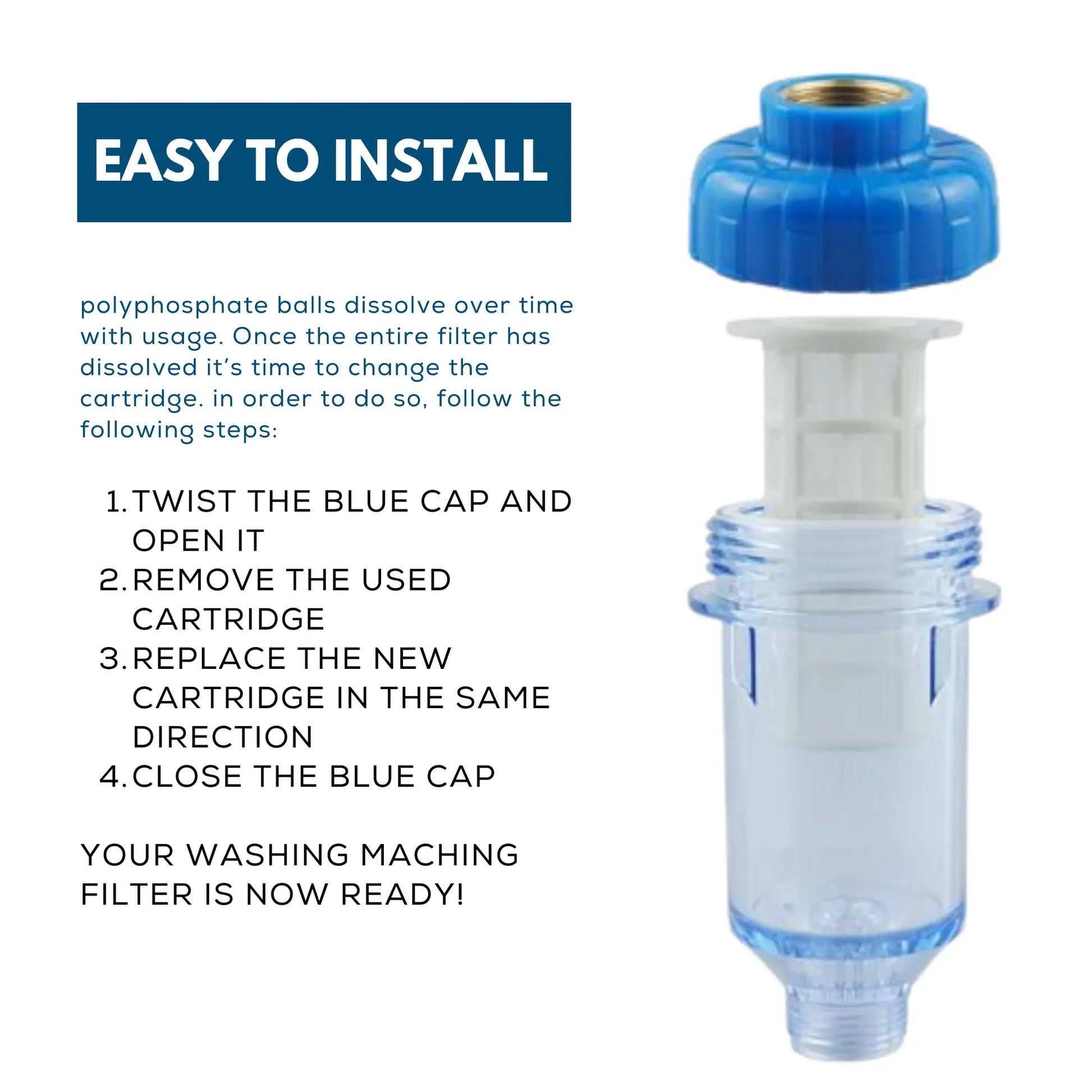 Iron guard for washing machine replacement cartridge to protect clothes and internal appliance parts.